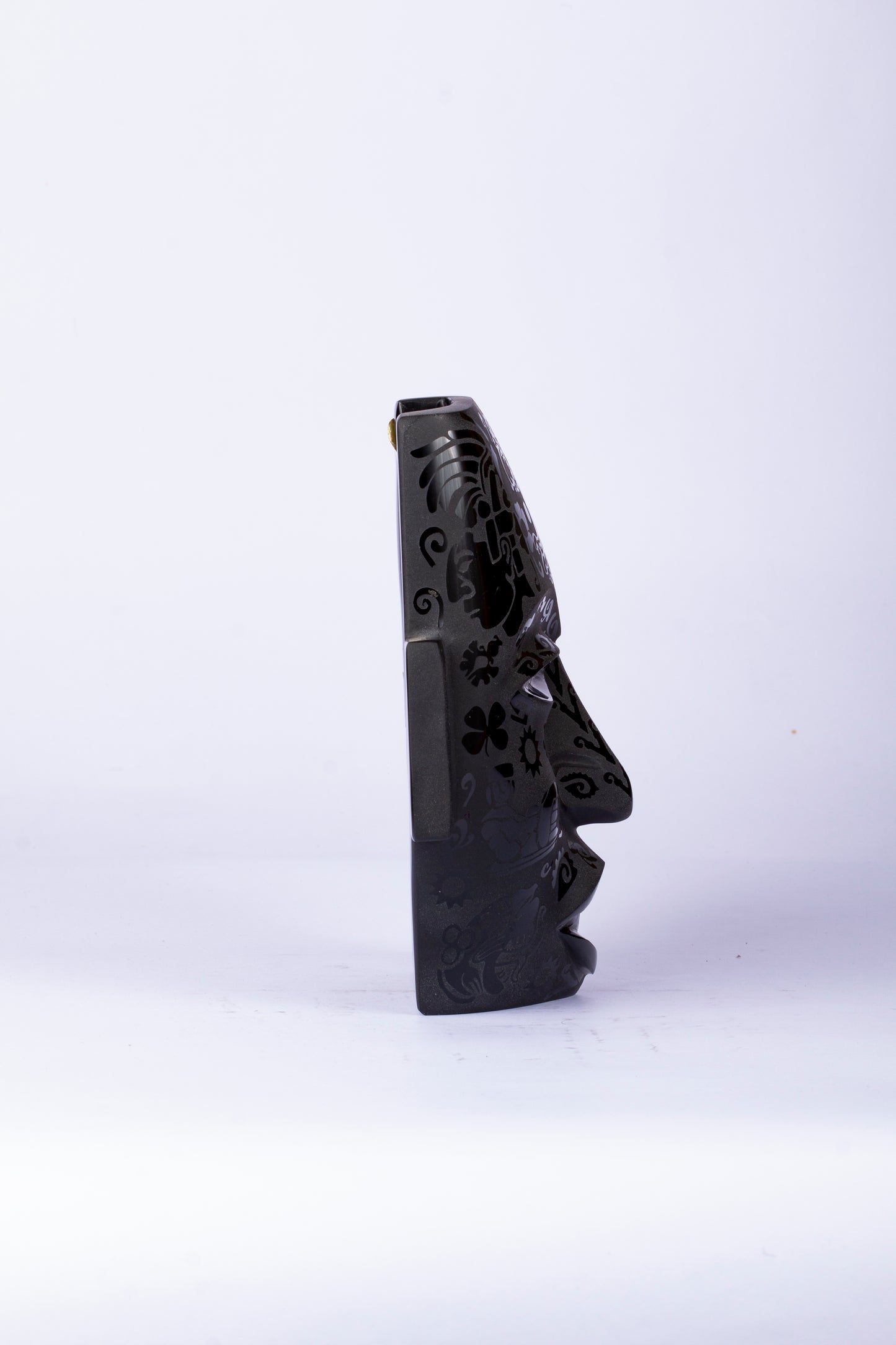 Máscara Dualidad – Obsidiana Grabada