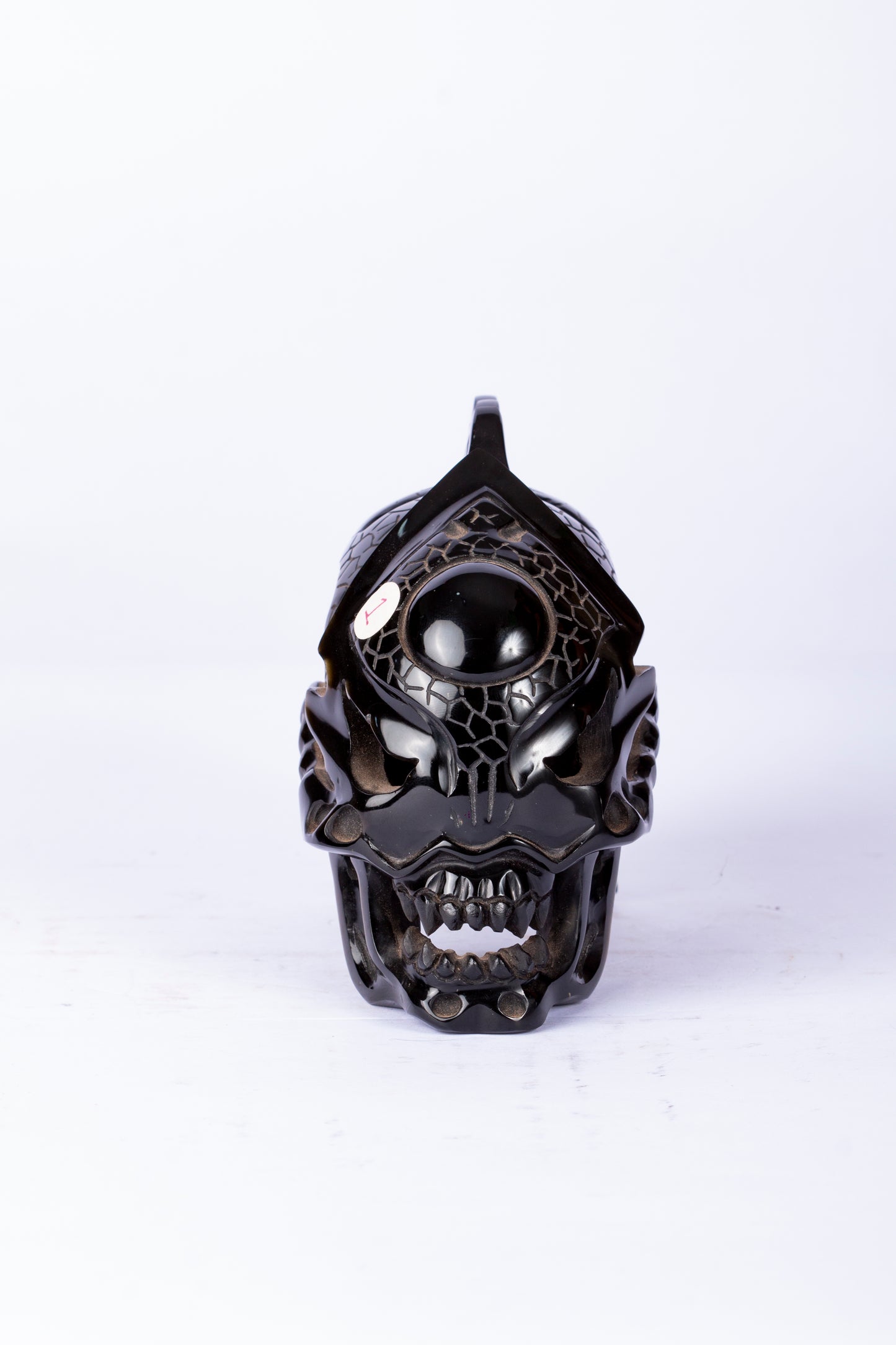 Dragón Mesoamericano – Escultura de Obsidiana Dorada