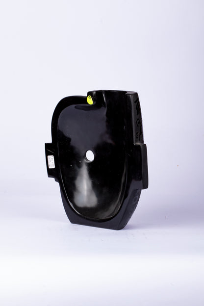 Máscara Dualidad – Obsidiana Grabada