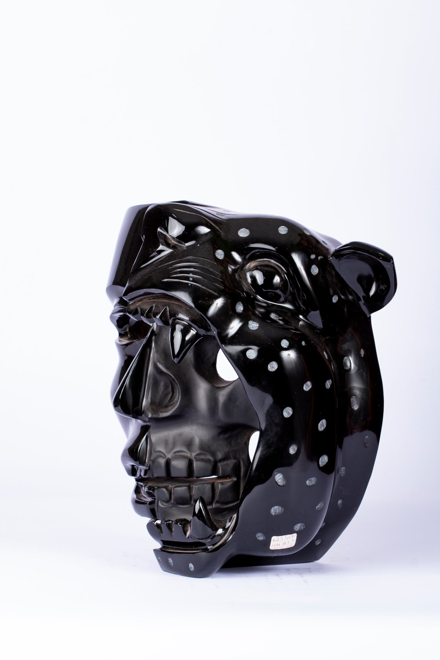 Máscara Dualidad Jaguar – Obsidiana Negra