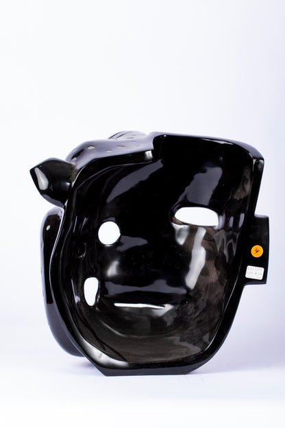 Máscara Dualidad Jaguar – Obsidiana Negra