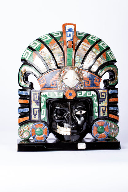 Máscara Dual de Guerrero – Vida y Muerte en Equilibrio